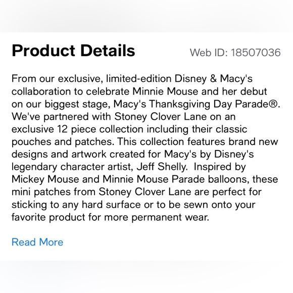 Disney Mickey & Minnie Mouse Adhesive Macy’s Balloon Patches - NEW and cute - Picture 2 of 4